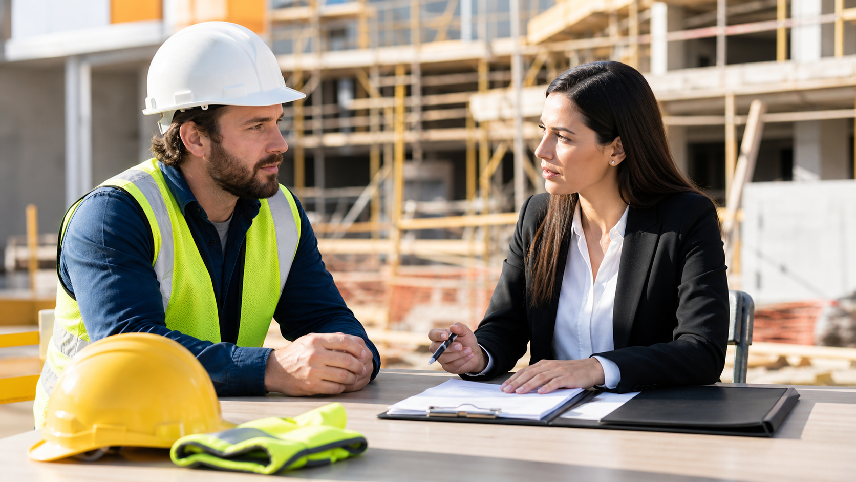 Construction and work injury review setting